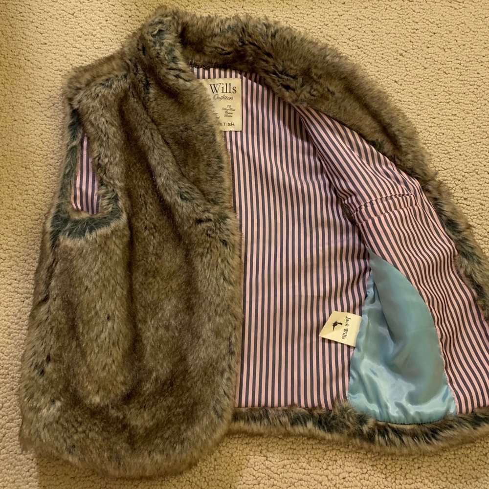 Jack Wills faux fur gilet